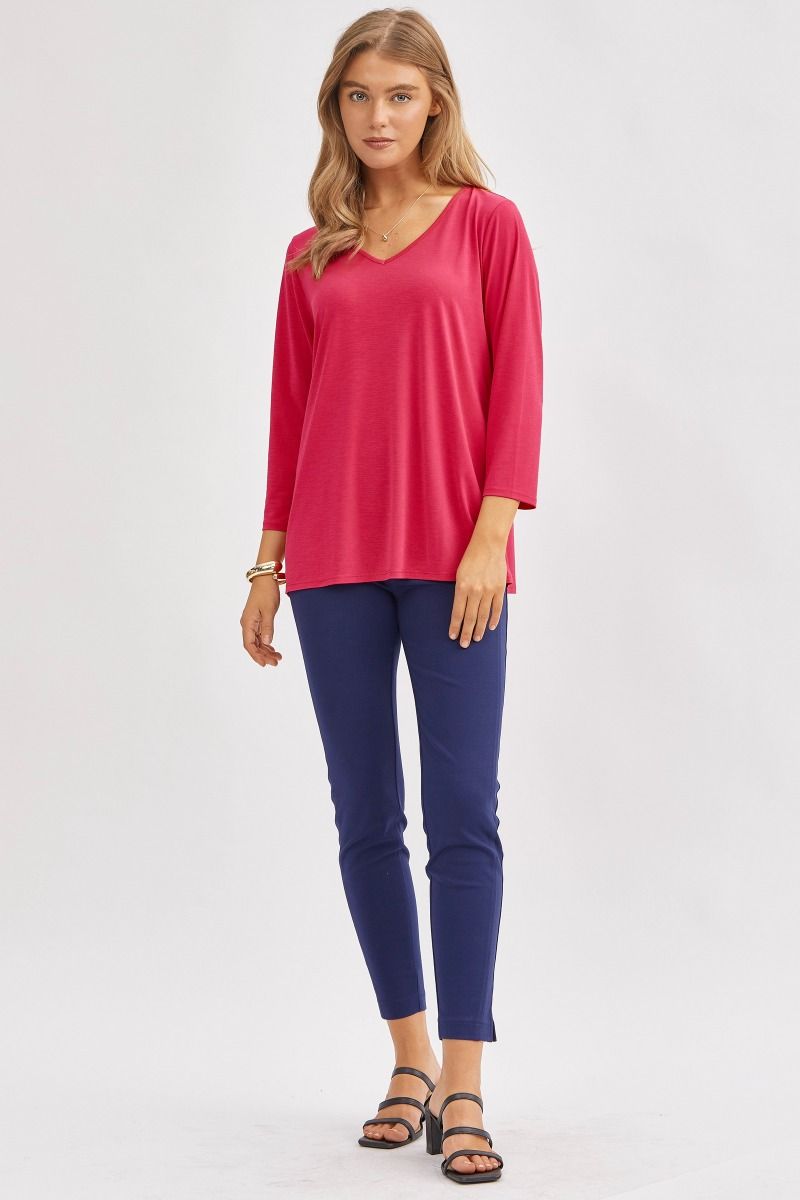 Dear Scarlett Signature Classic V-Neck Top - Summer 25 Capsule