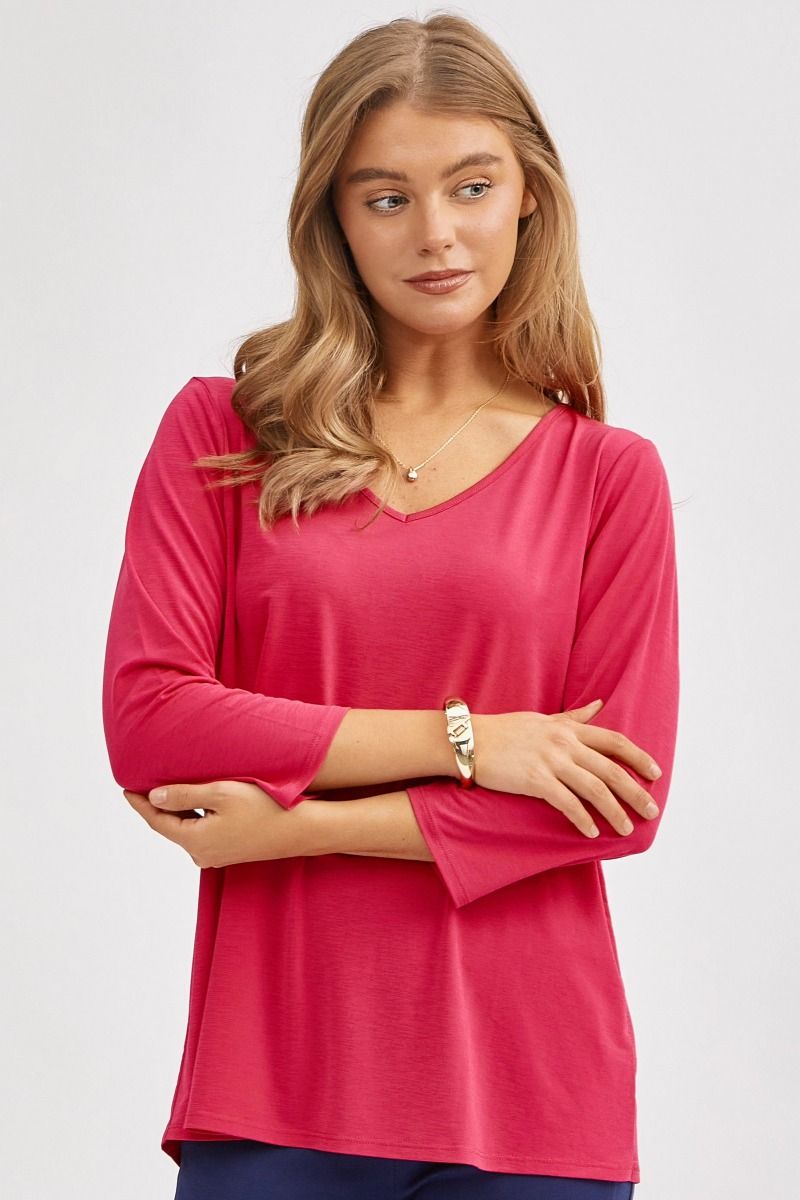 Dear Scarlett Signature Classic V-Neck Top - Summer 25 Capsule