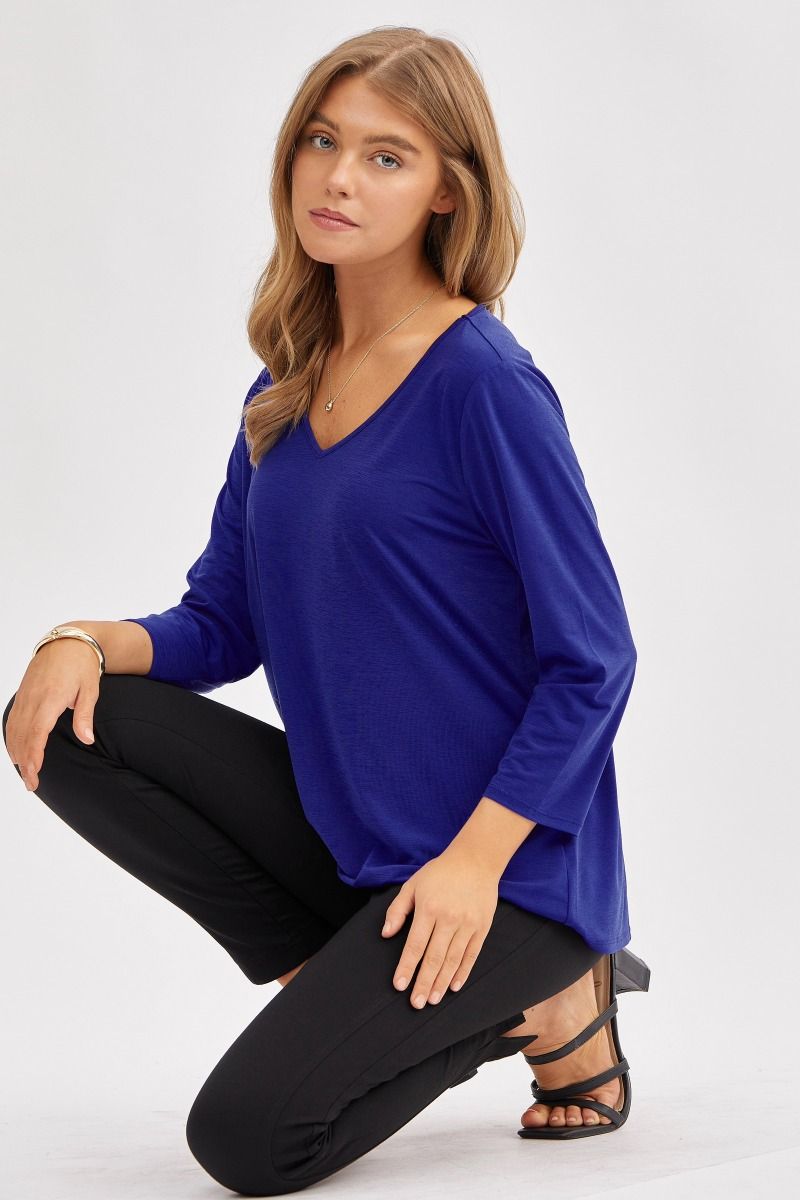 Dear Scarlett Signature Classic V-Neck Top - Summer 25 Capsule