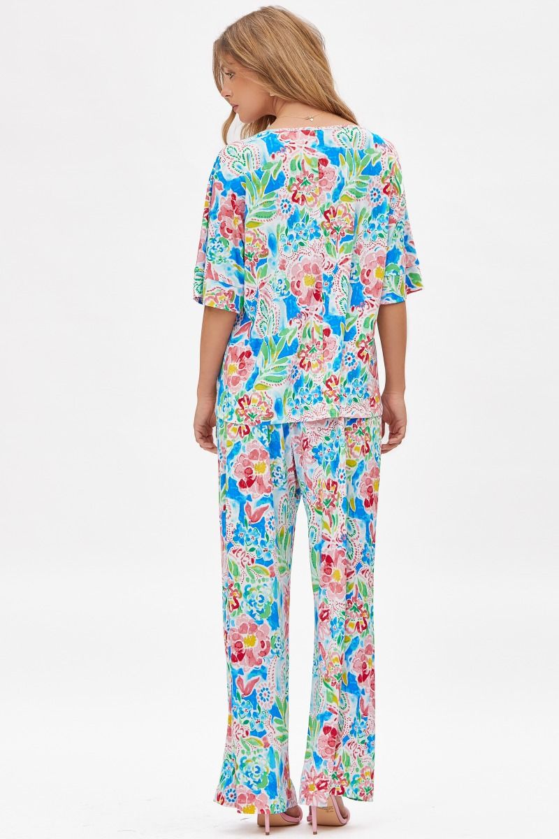 Dear Scarlett Cabana Set in Floral Royal - Summer 25 Capsule