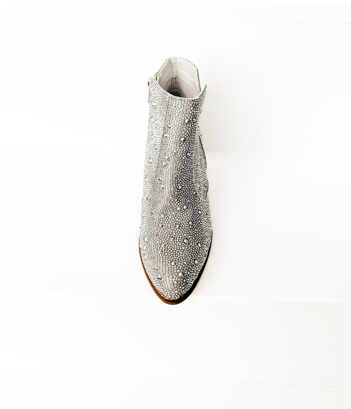 Shine Star Rhinestone Bootie in Silver - Rural Haze