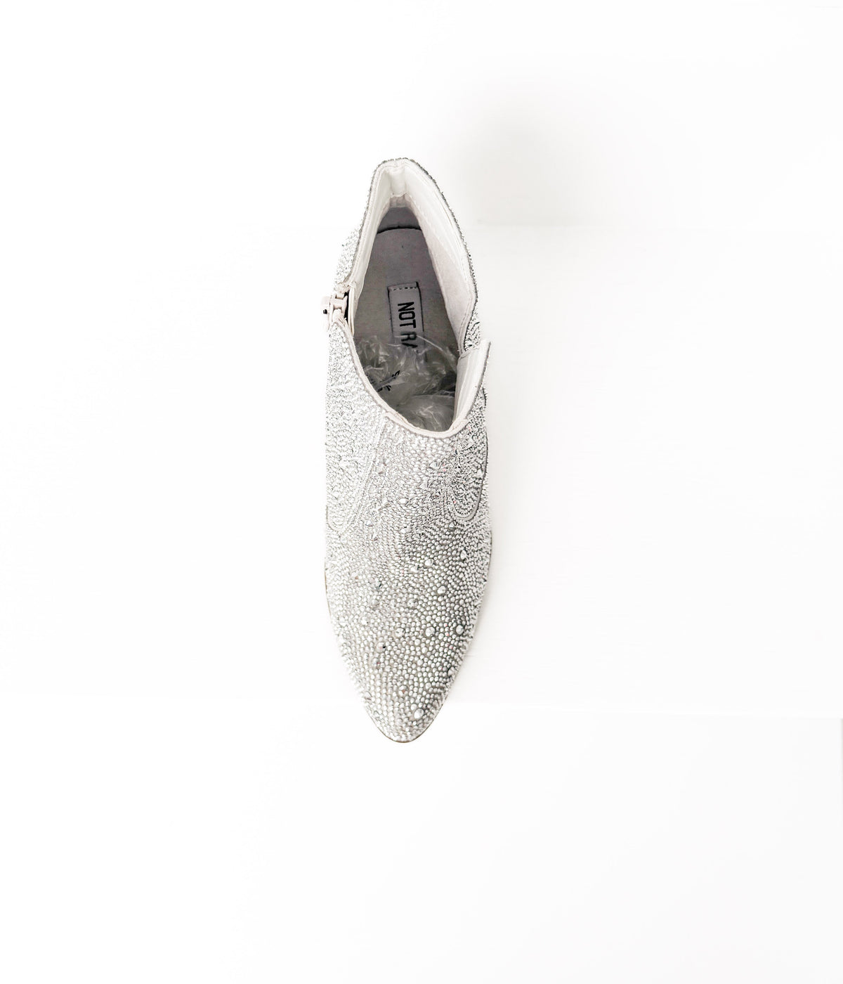 Shine Star Rhinestone Bootie in Silver - Rural Haze