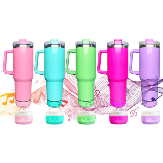 Waterproof Speaker Tumblers in Assorted Colors - RTS