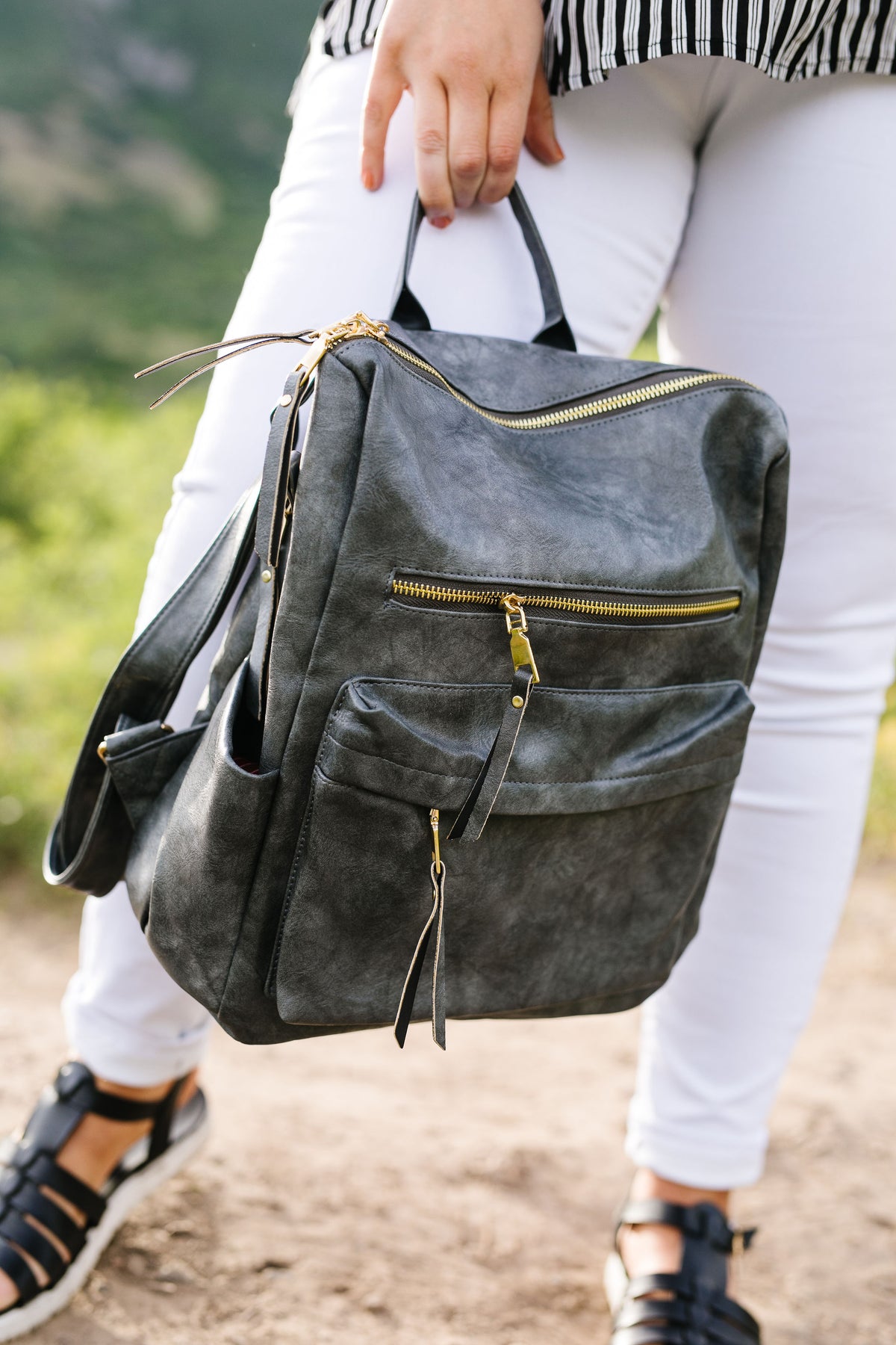 Wanderlust Backpack In Gray - 10/13/2026