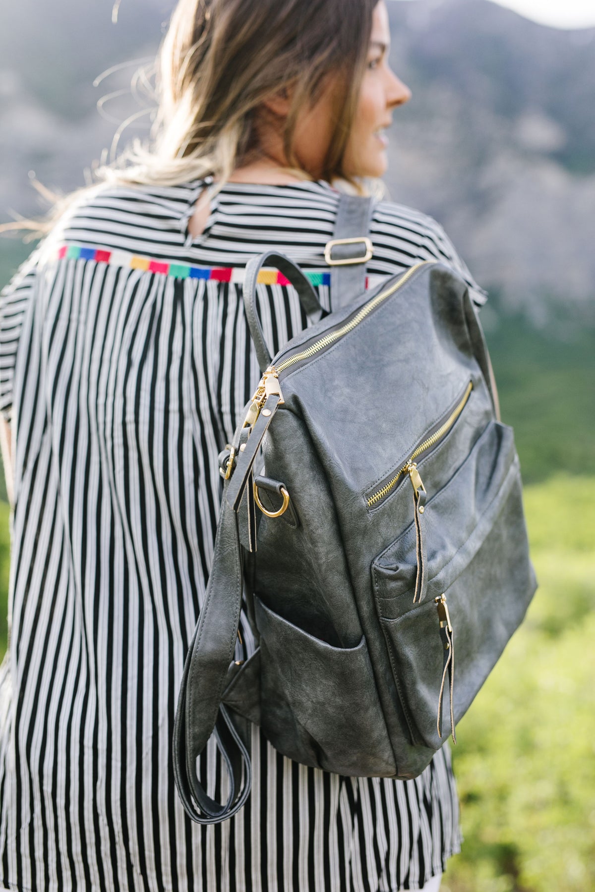 Wanderlust Backpack In Gray - 10/13/2026
