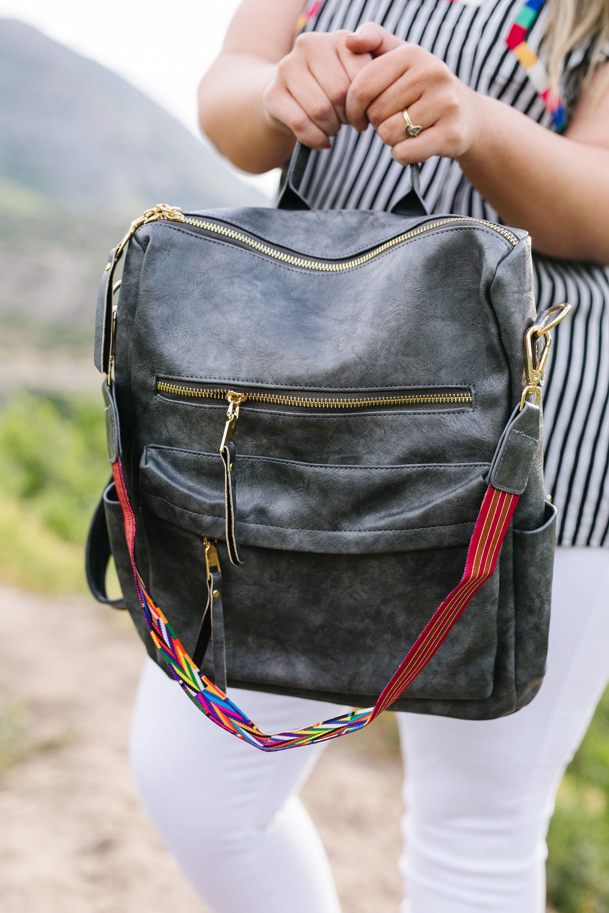 Wanderlust Backpack In Gray - 10/13/2026