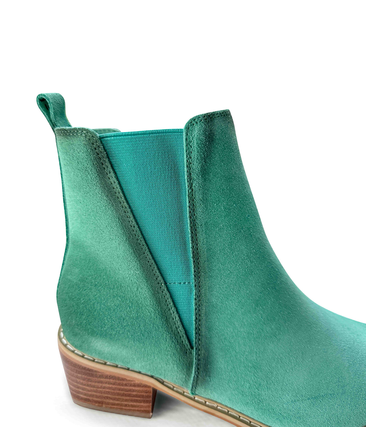 Wylie Suede Ankle Boot in Teal