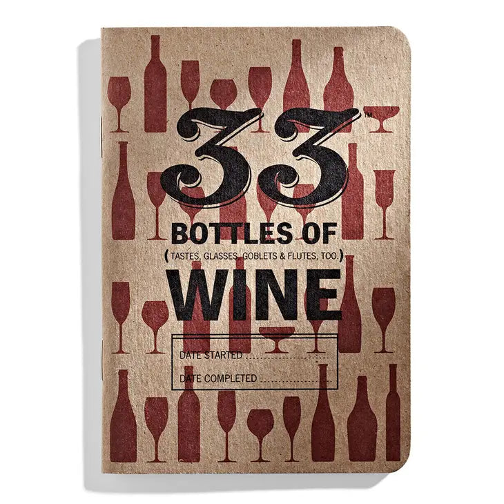 33 Bottles of Wine Tasting Notebook - RTS