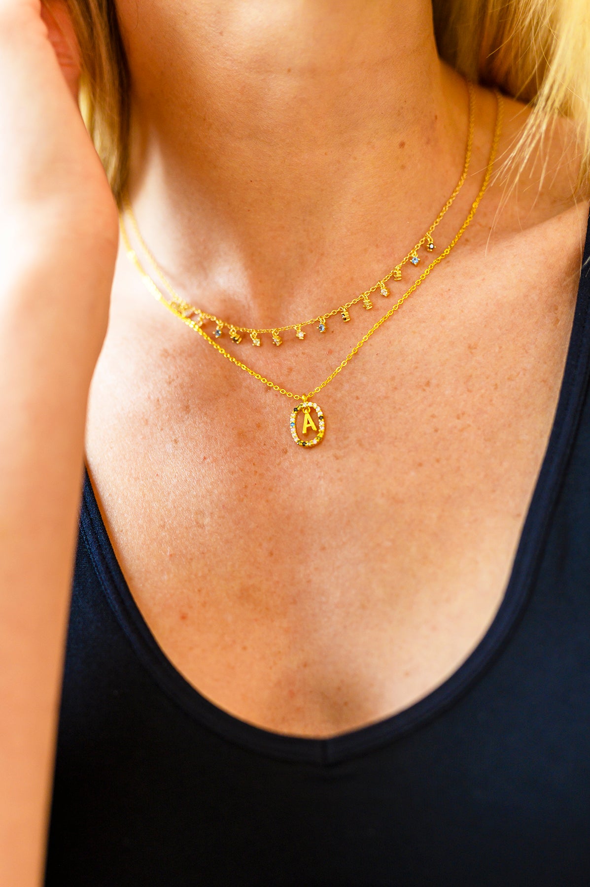 Mi Amor Gold Dipped Initial Necklace - 5/1/2023