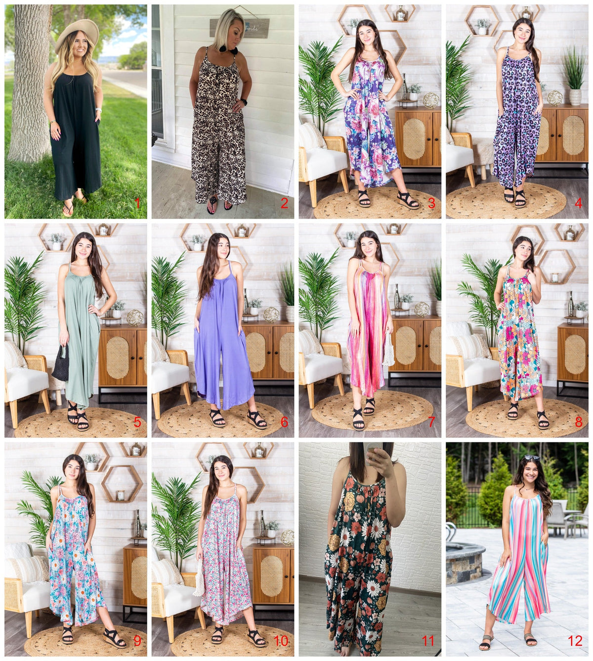 PREORDER: Relaxed Fit Jumpsuit in Assorted Prints Size XS