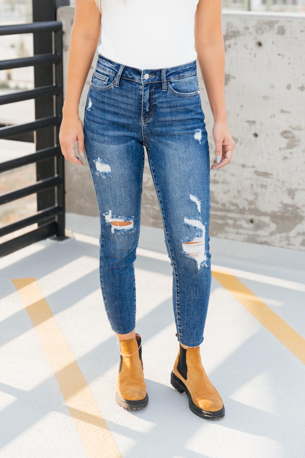 Vintage Indigo Cropped Skinny Jeans - 8/31/2021