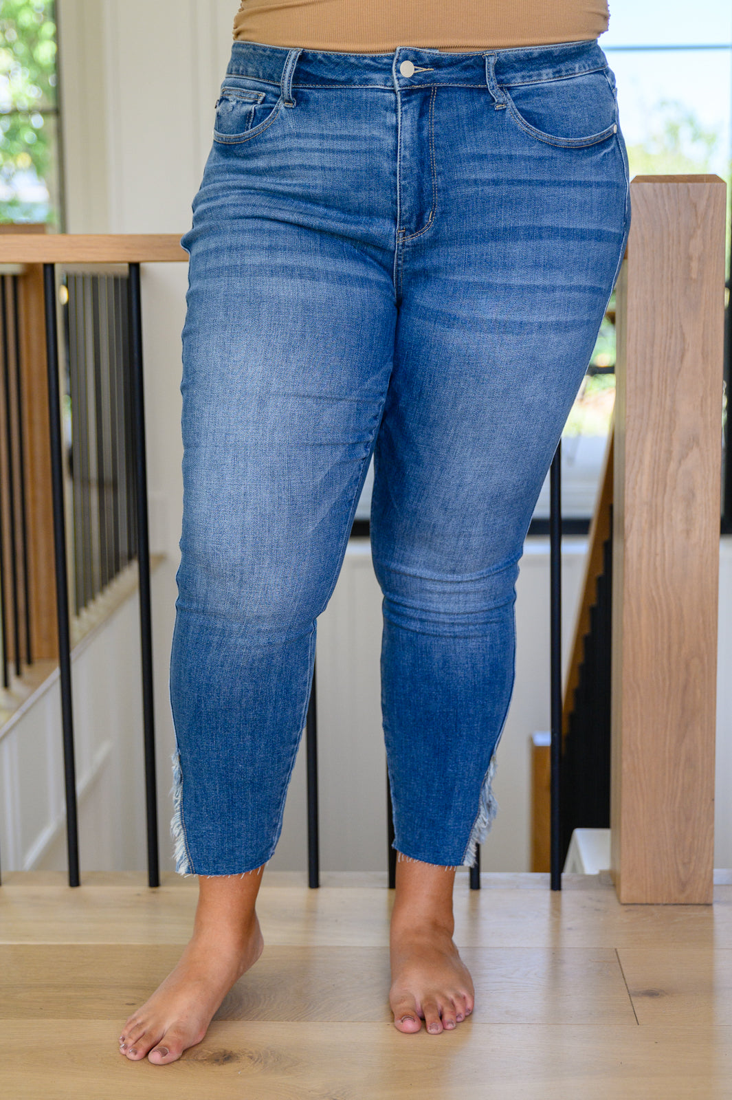 Bethany Frayed Hem Detail Skinny Jeans - 10/6/2022
