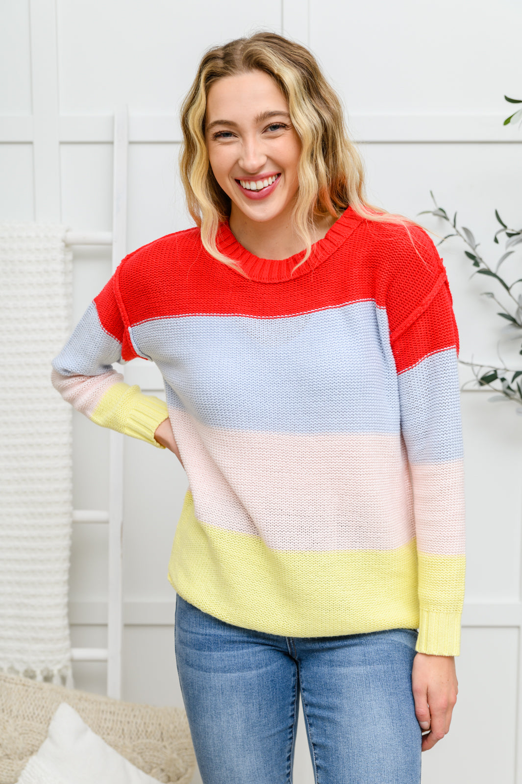 Bright Striped Knit Sweater - 11/23/2022