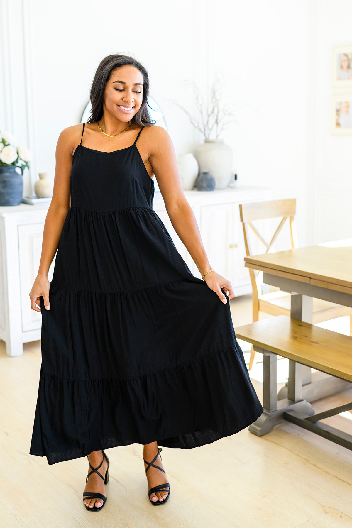 Classically Cool Tiered Maxi Dress - 3/10/2023