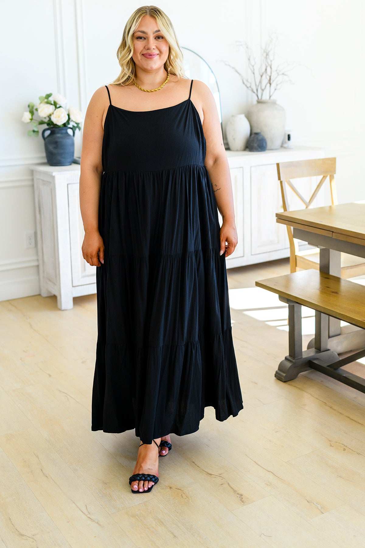 Classically Cool Tiered Maxi Dress - 3/10/2023