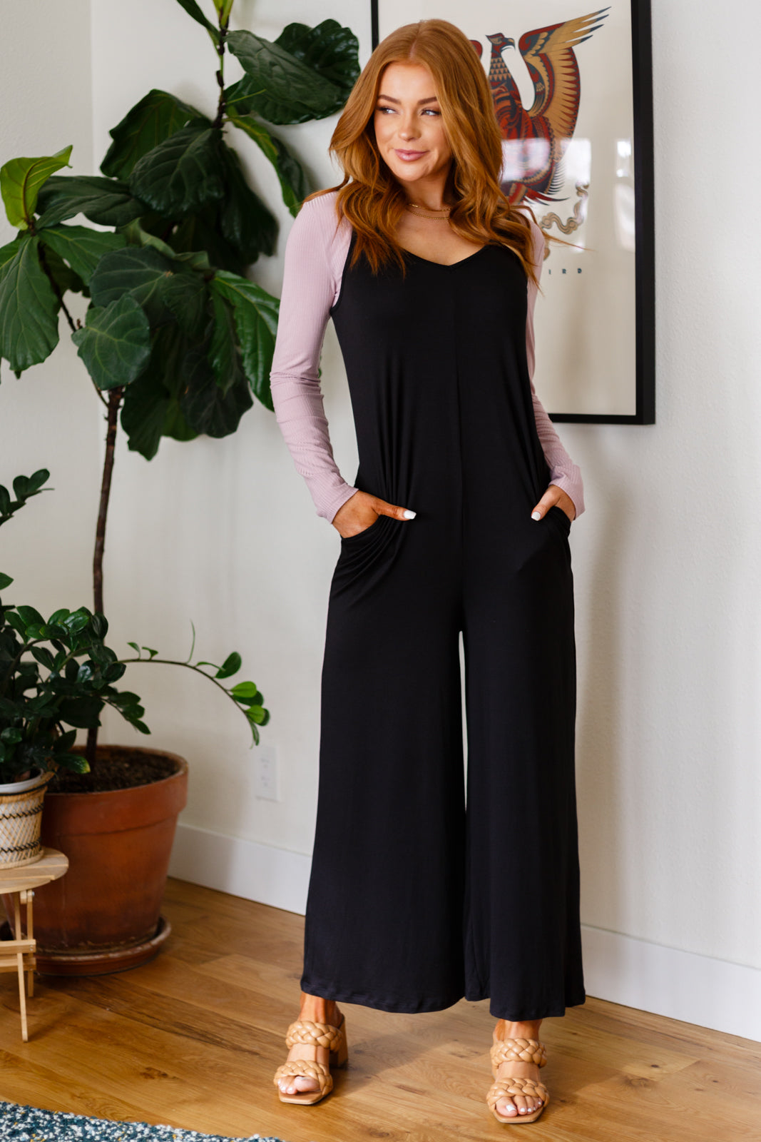 Cobblestone & Cafes Jumpsuit in Black - 1/26/2023