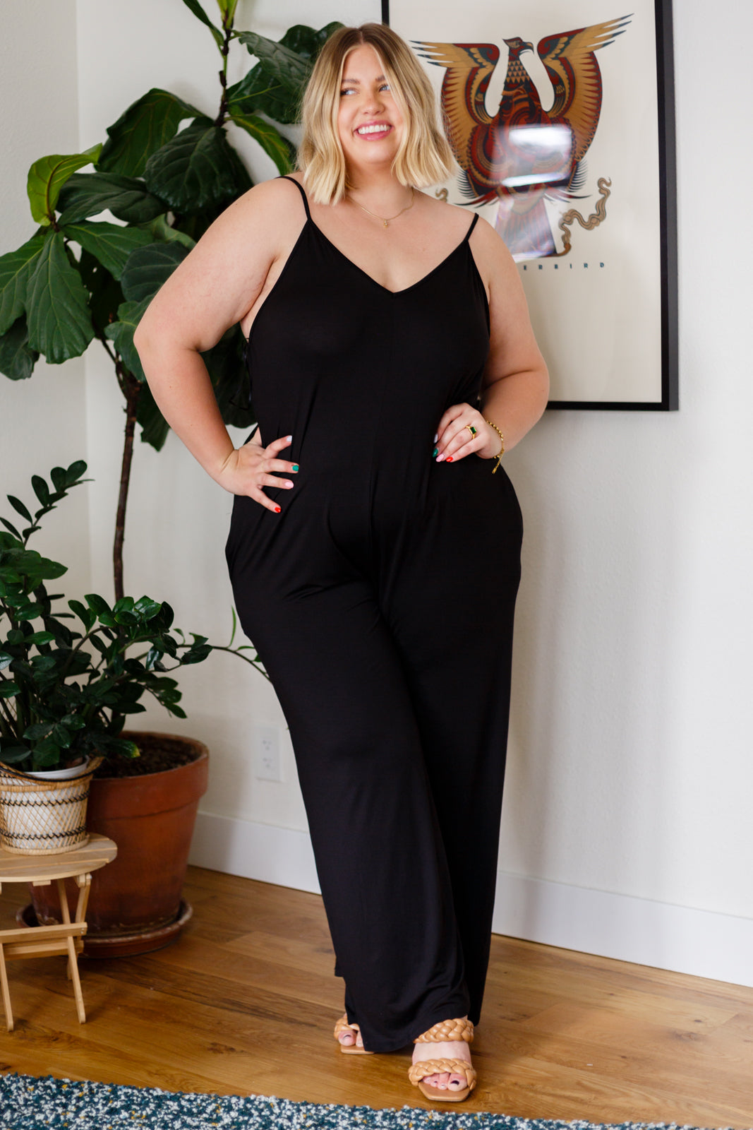 Cobblestone & Cafes Jumpsuit in Black - 1/26/2023