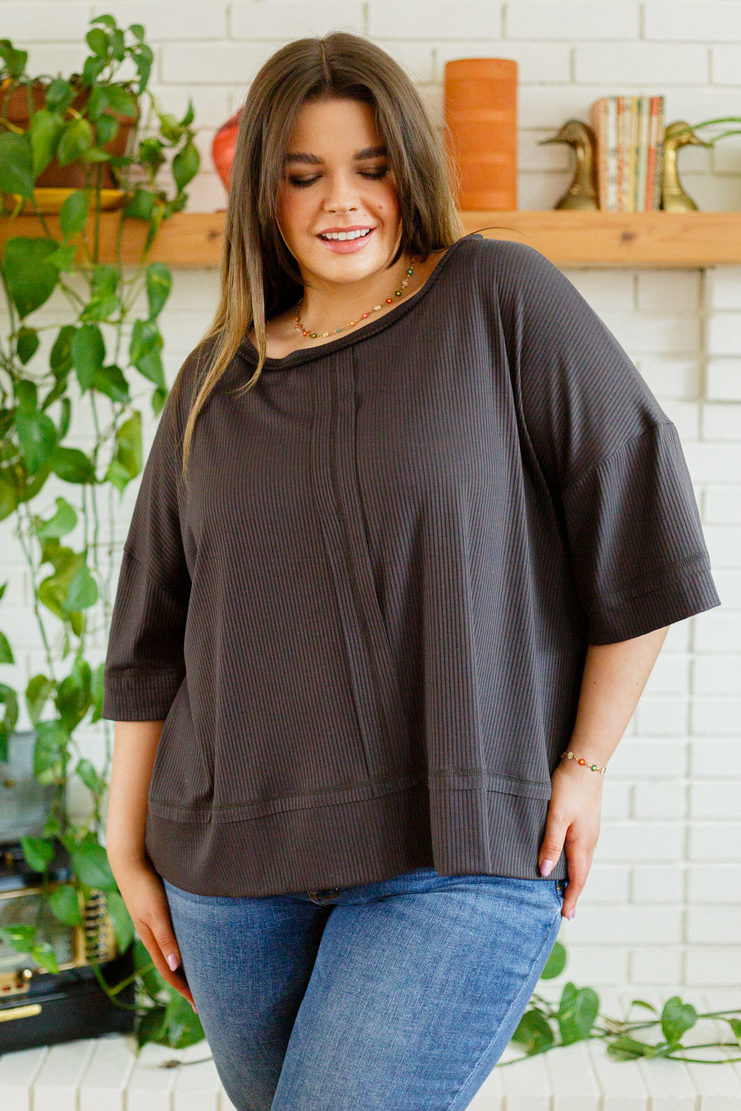 I'll Never Forget Ribbed Dolman Sleeve Top - 2/7/2023
