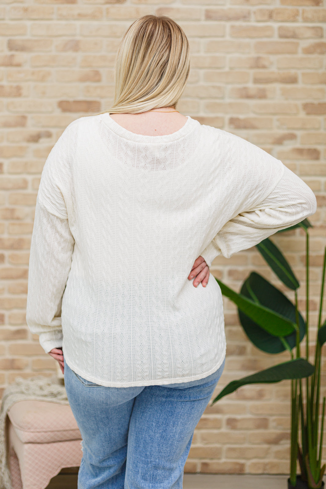 Keep Me Here Knit Sweater in Cream - 2/7/2023
