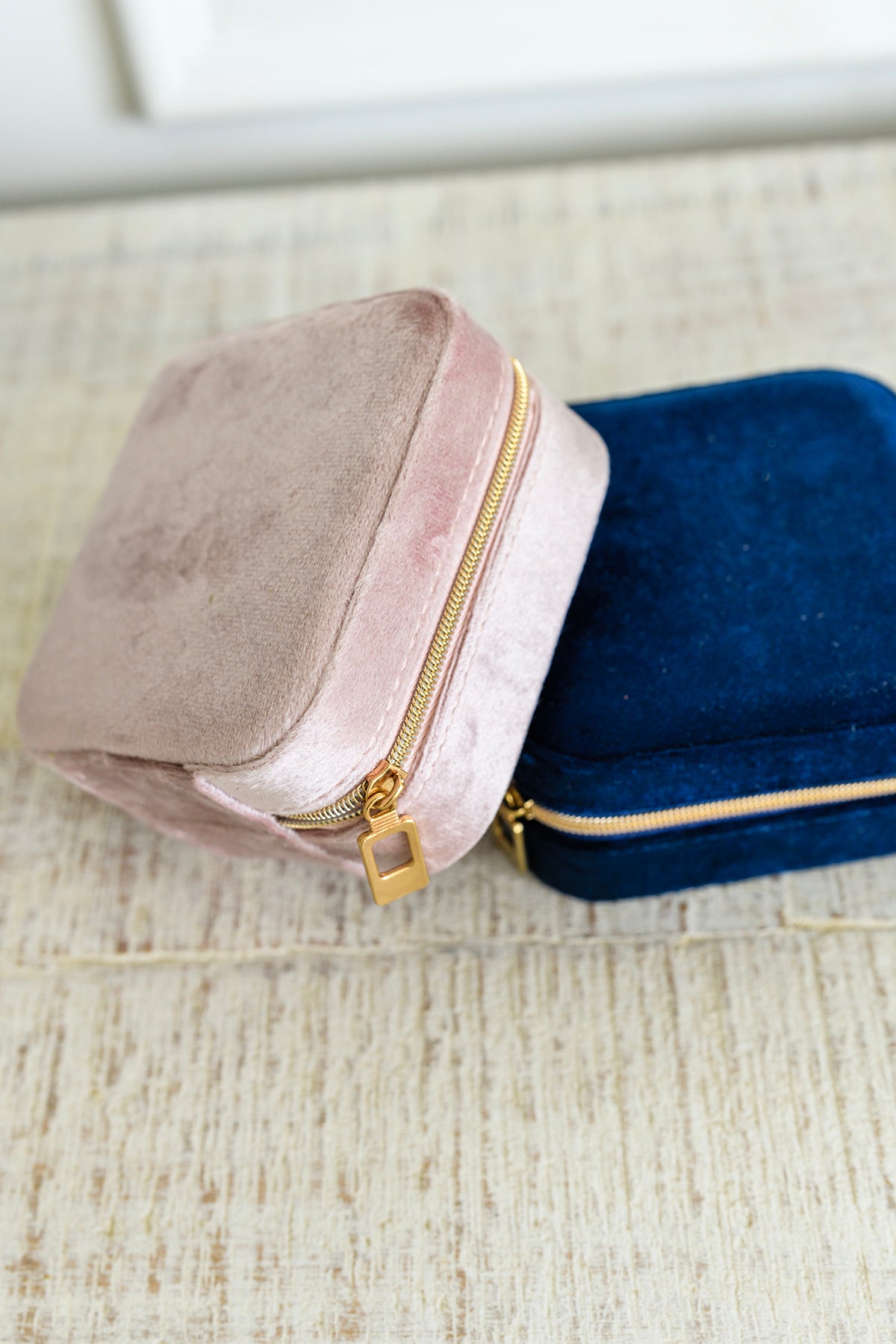 Kept and Carried Velvet Jewelry Box in Navy - 3/14/2023