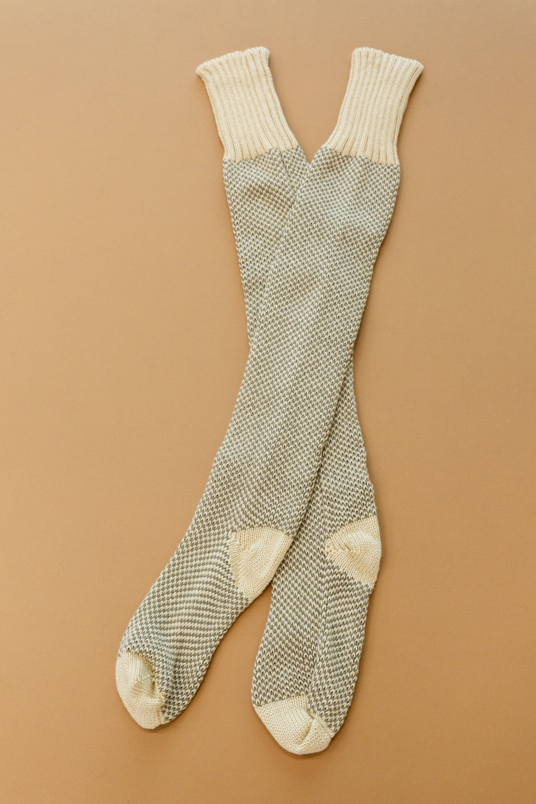 Knitted Lounge Socks In Oatmeal - 11/23/2022