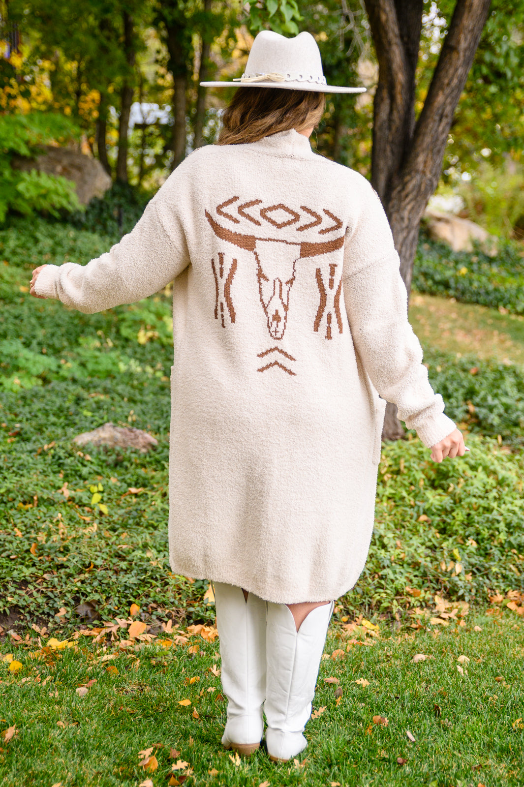 Lead The Way Western Cardigan In Cream - 11/17/2022