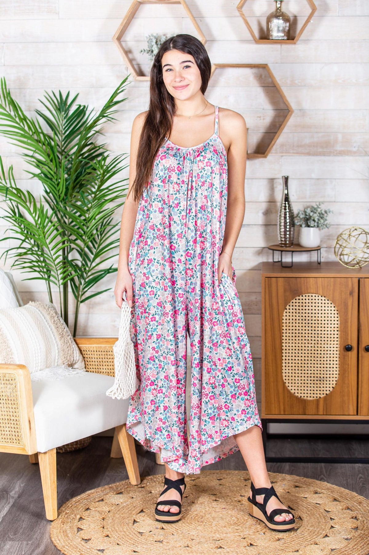 Relaxed Fit Jumpsuit in Assorted Prints - RTS