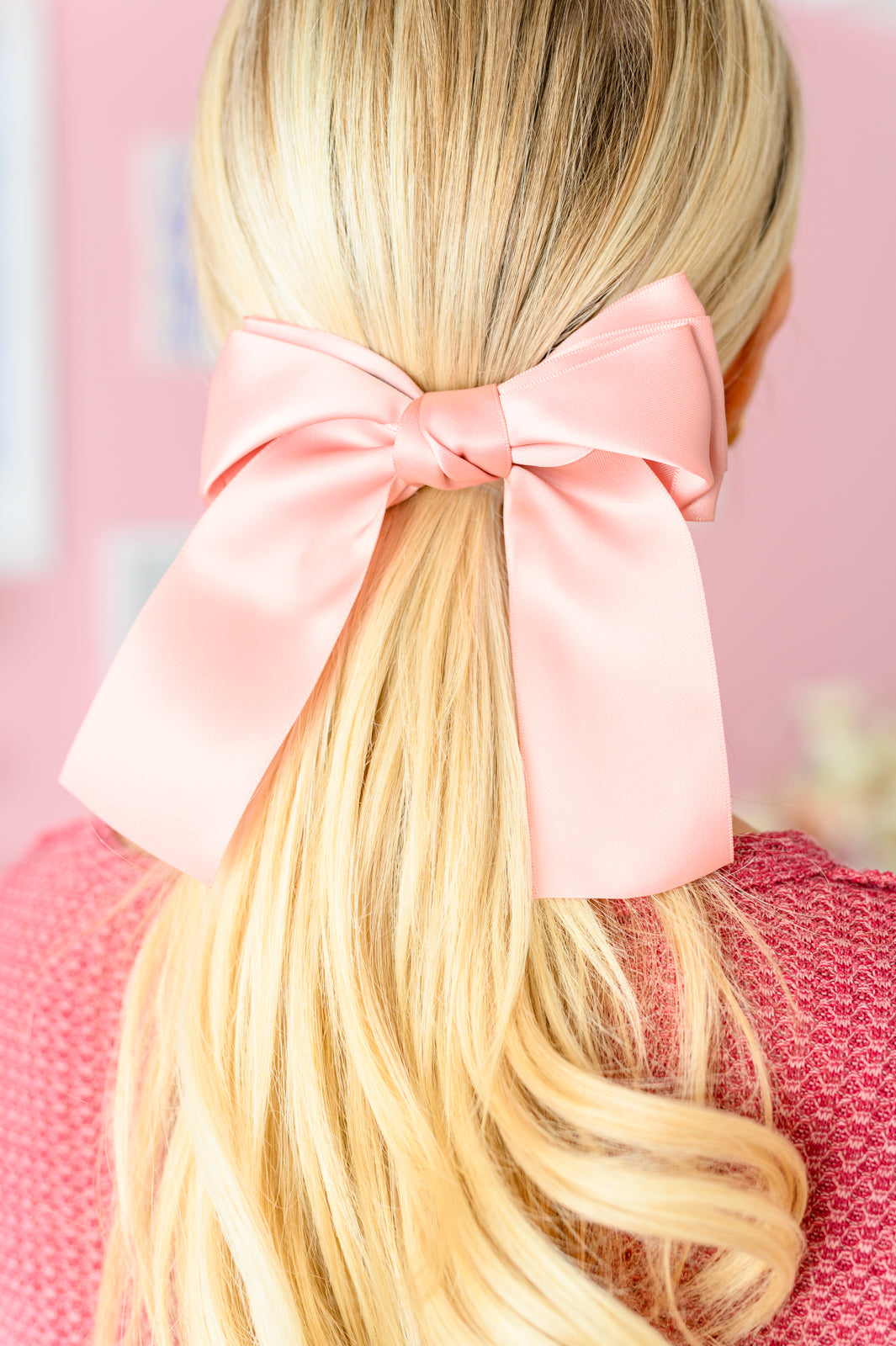 Love Story Satin Bow in Blush - 1/17/2023