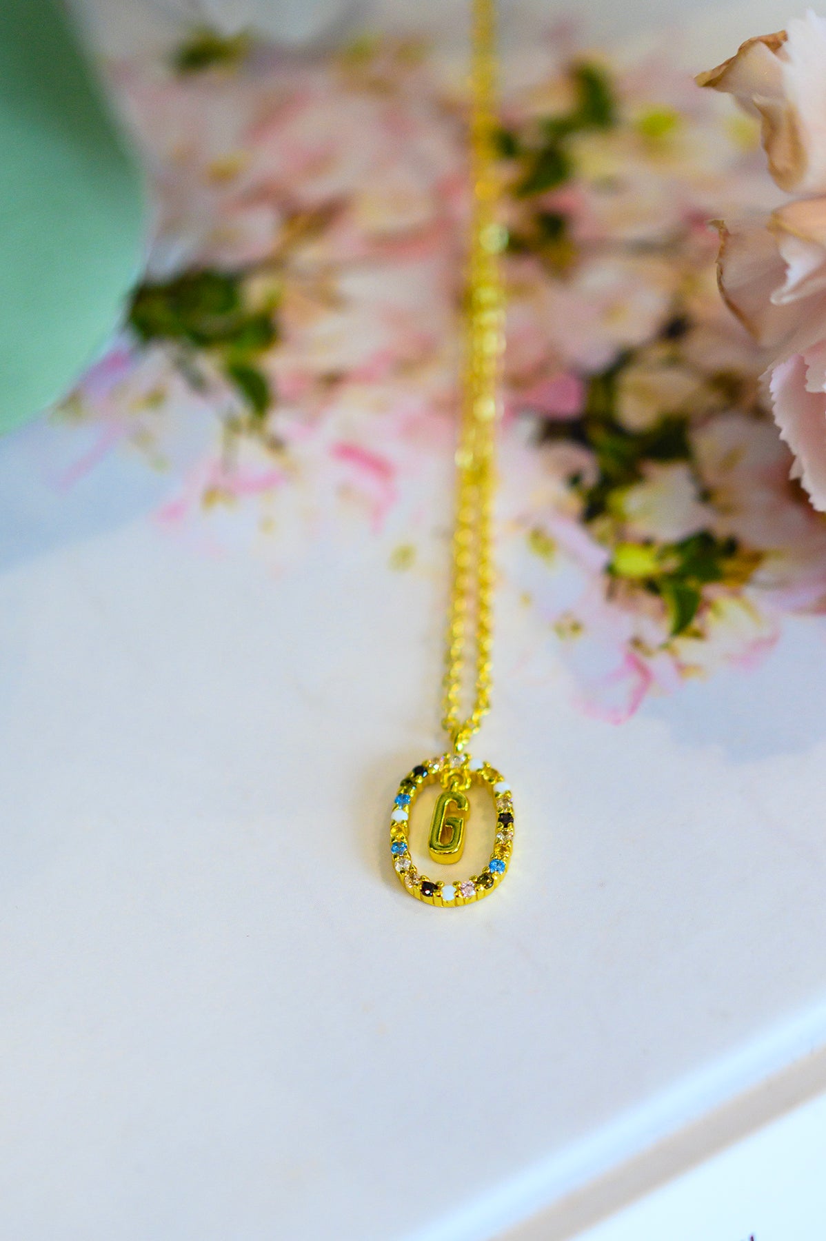 Mi Amor Gold Dipped Initial Necklace - 5/1/2023