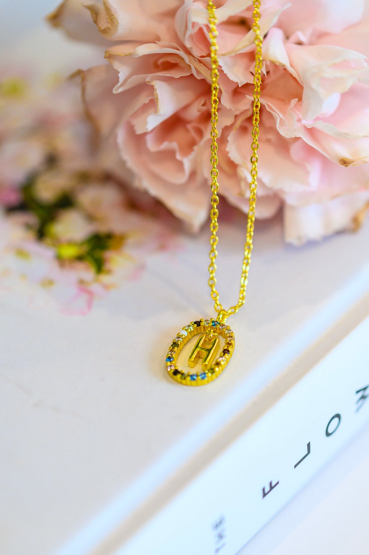 Mi Amor Gold Dipped Initial Necklace - 5/1/2023