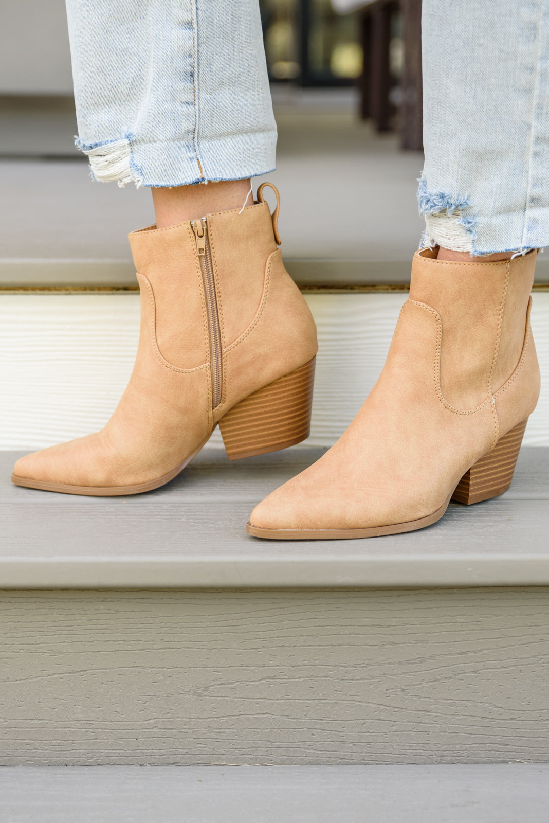 Mighty Fine Faux Leather Ankle Boots In Toffee - 9/20/2022