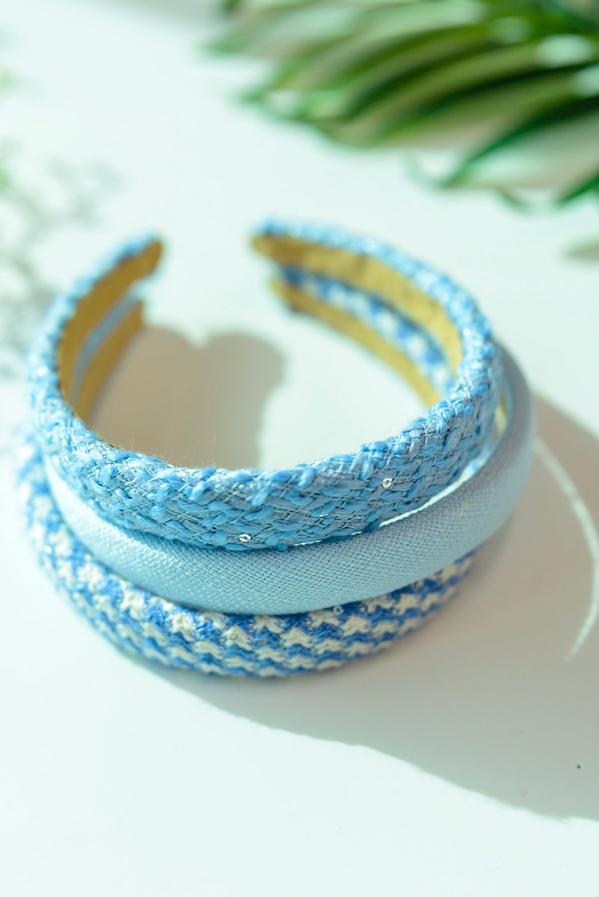Natural Beauty Headband 3 pack - Blue - 4/10/2023