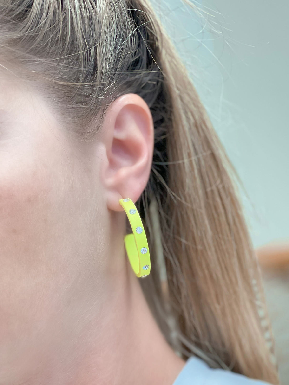 PREORDER: Neon Studded Earrings in Two Colors