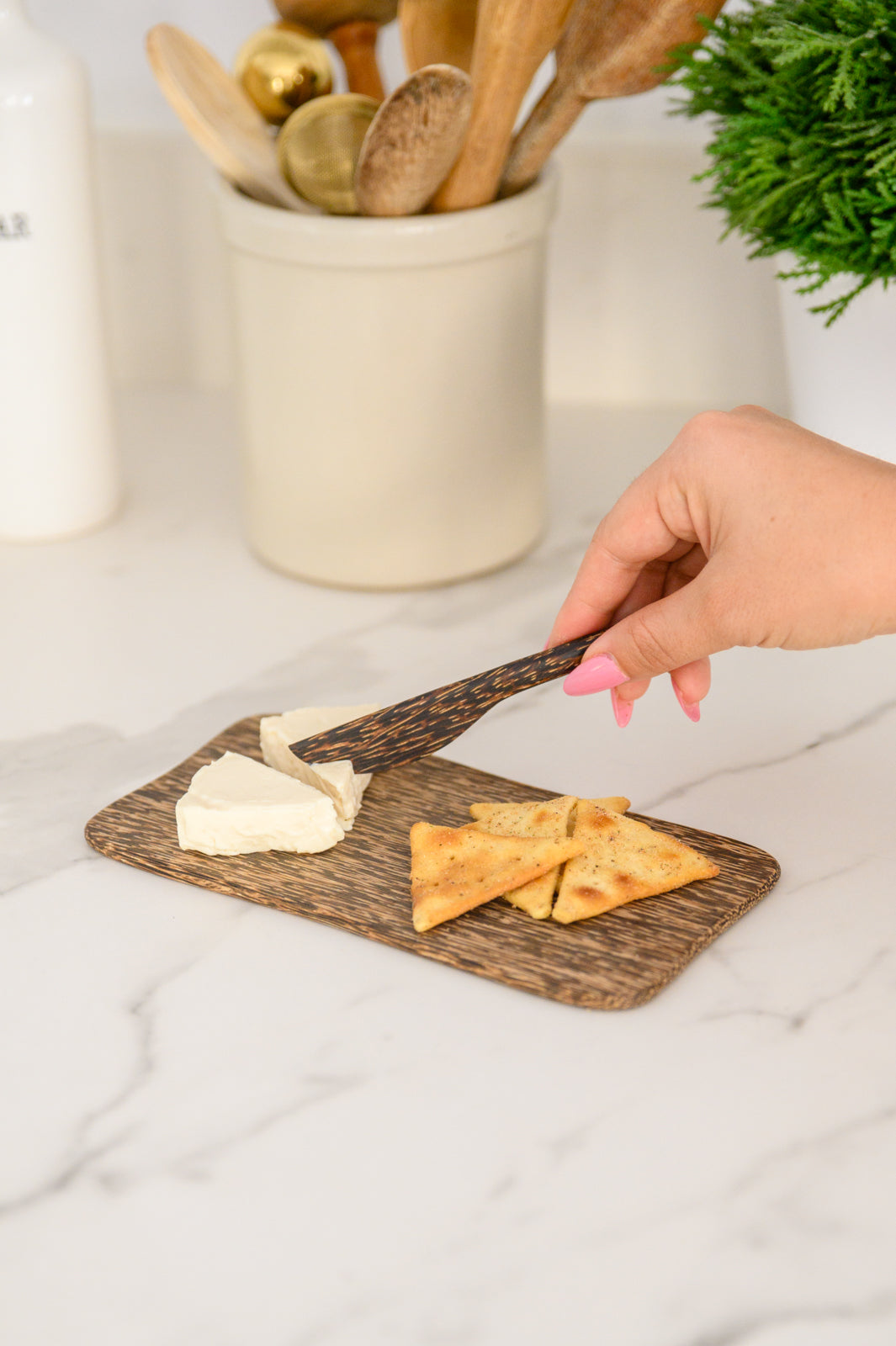 Palm Wood Cheese Board And Knife Set - 11/17/2022