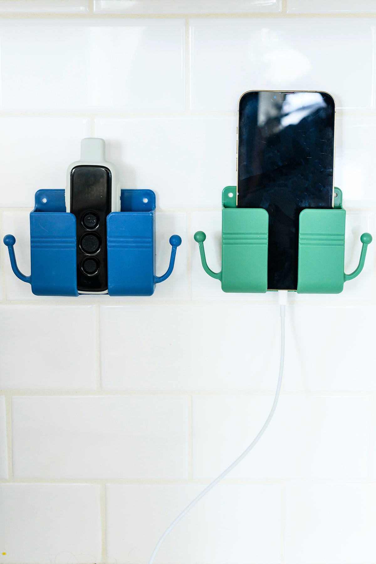 Phone Buddy Wall Mount with Sticky Tab - Blue & Green - 4/17/2023