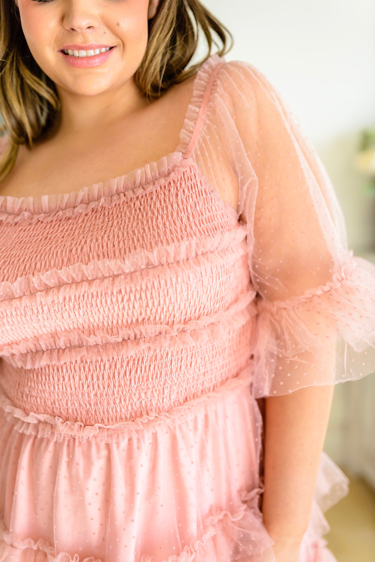 Pretty In Pink Tiered Dress - 3/3/2023