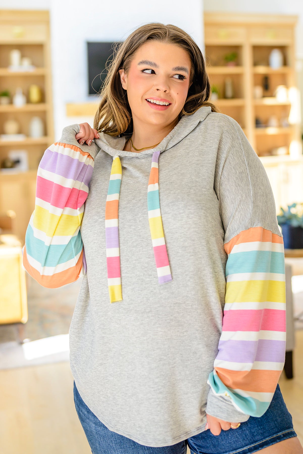 Rainbow Connection Striped Hoodie - 2/28/2023