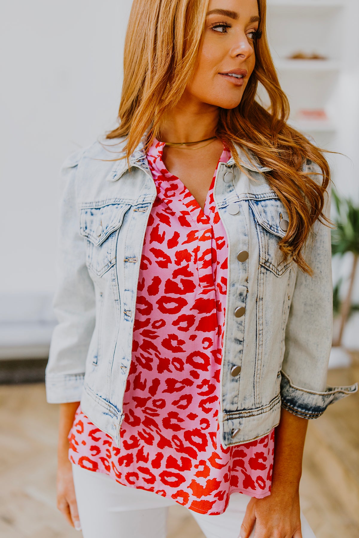 Sassy & Sophisticated Animal Print Blouse - 2/24/2023