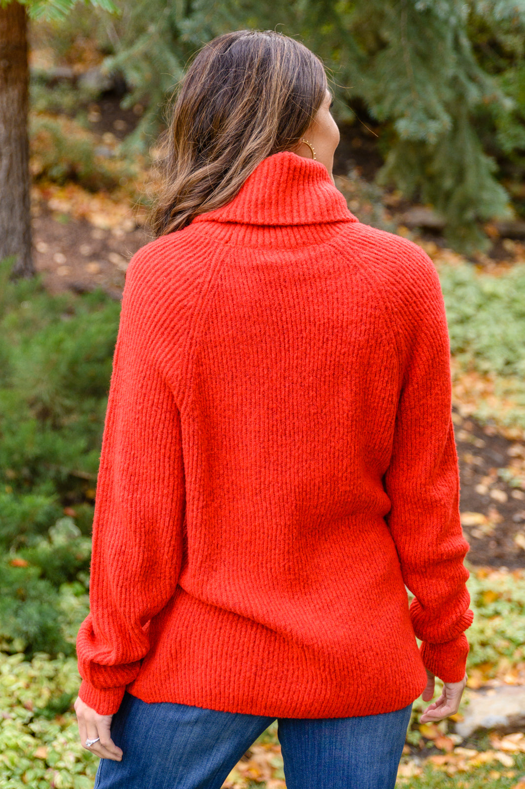 Steady Pace Roll Neck Sweater In Red - 11/17/2022