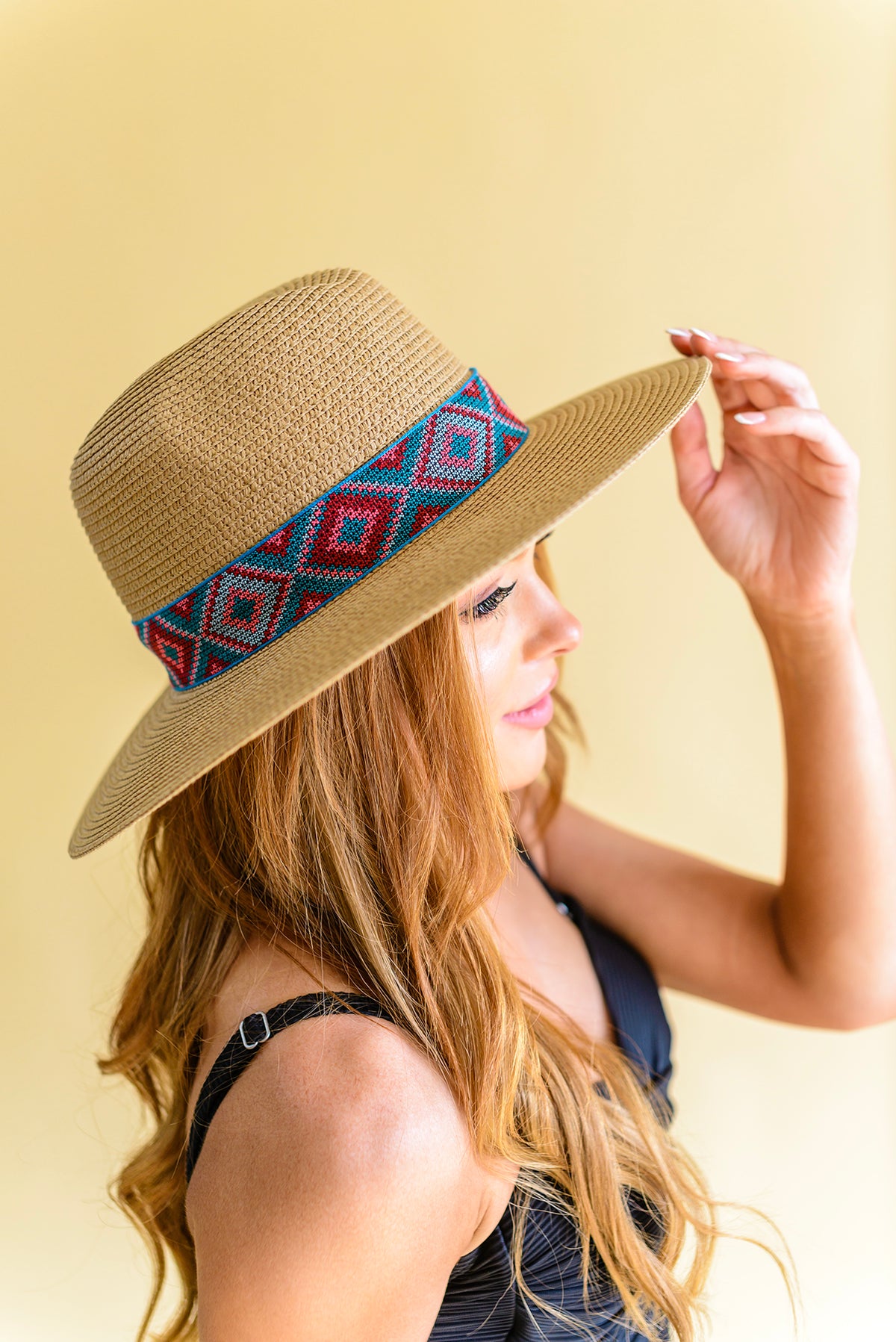 Sunny Rays Banded Accent Panama Hat - 3/31/2023