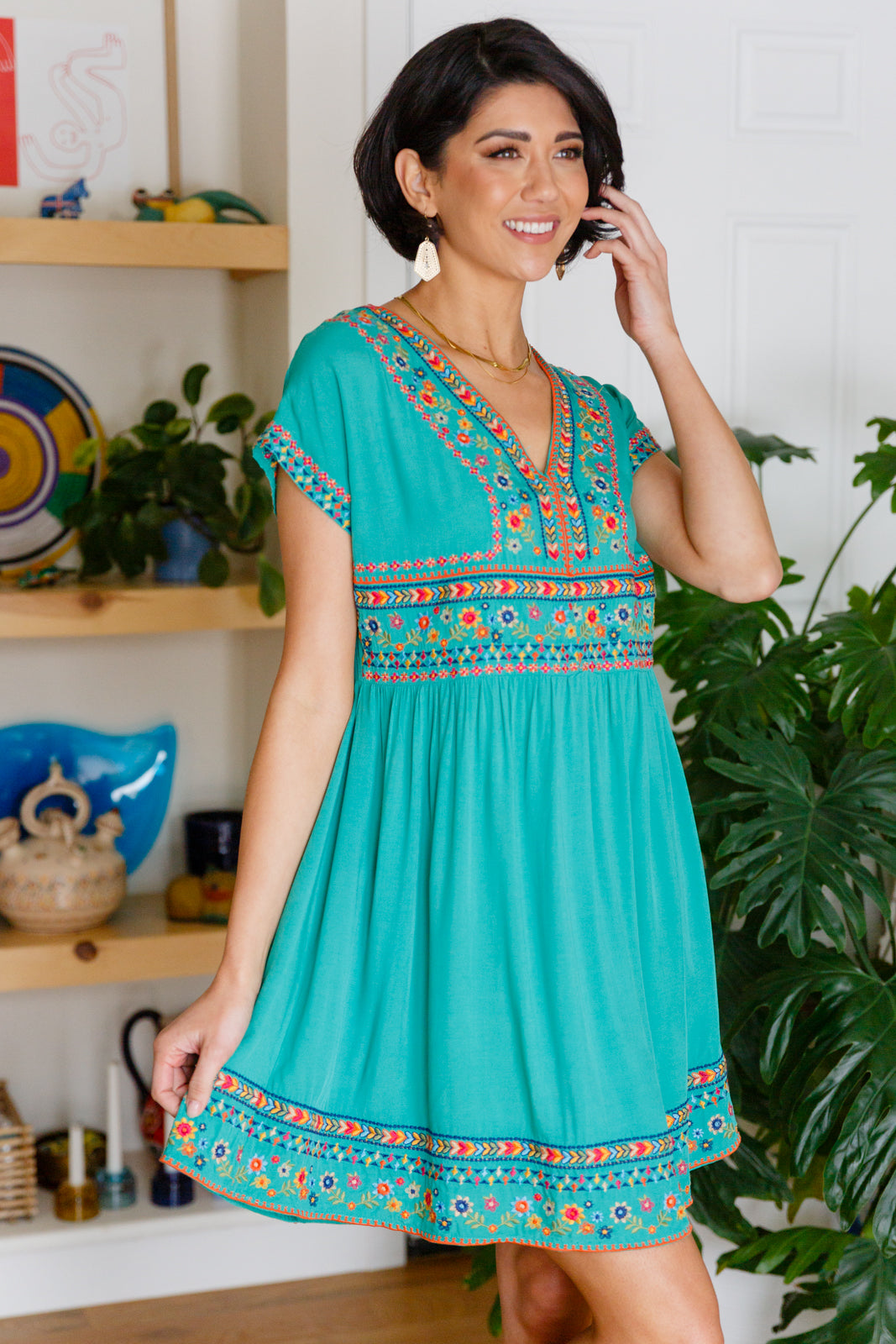 Sunrise In Morocco Embroidered Dress - 2/9/2023