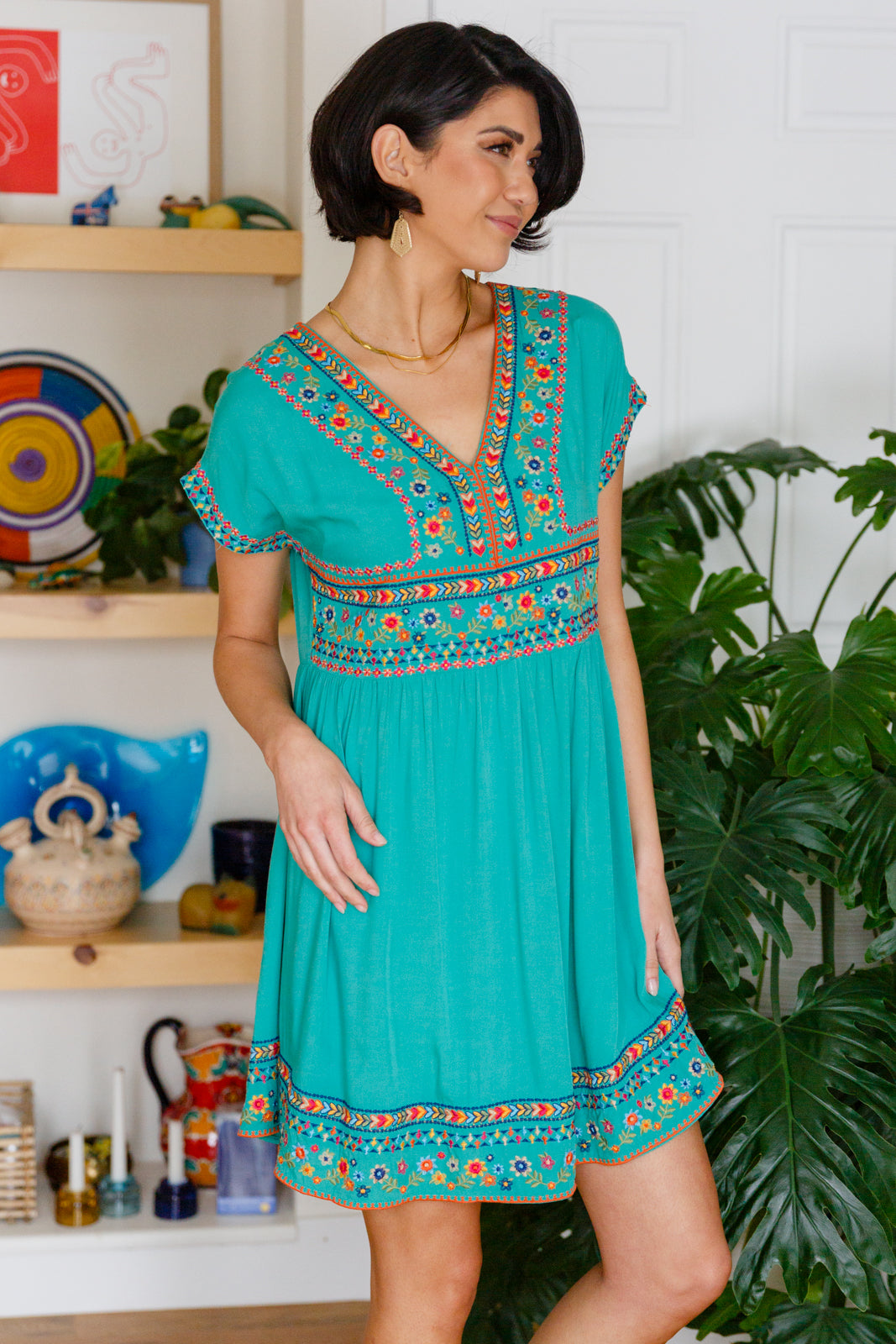 Sunrise In Morocco Embroidered Dress - 2/9/2023