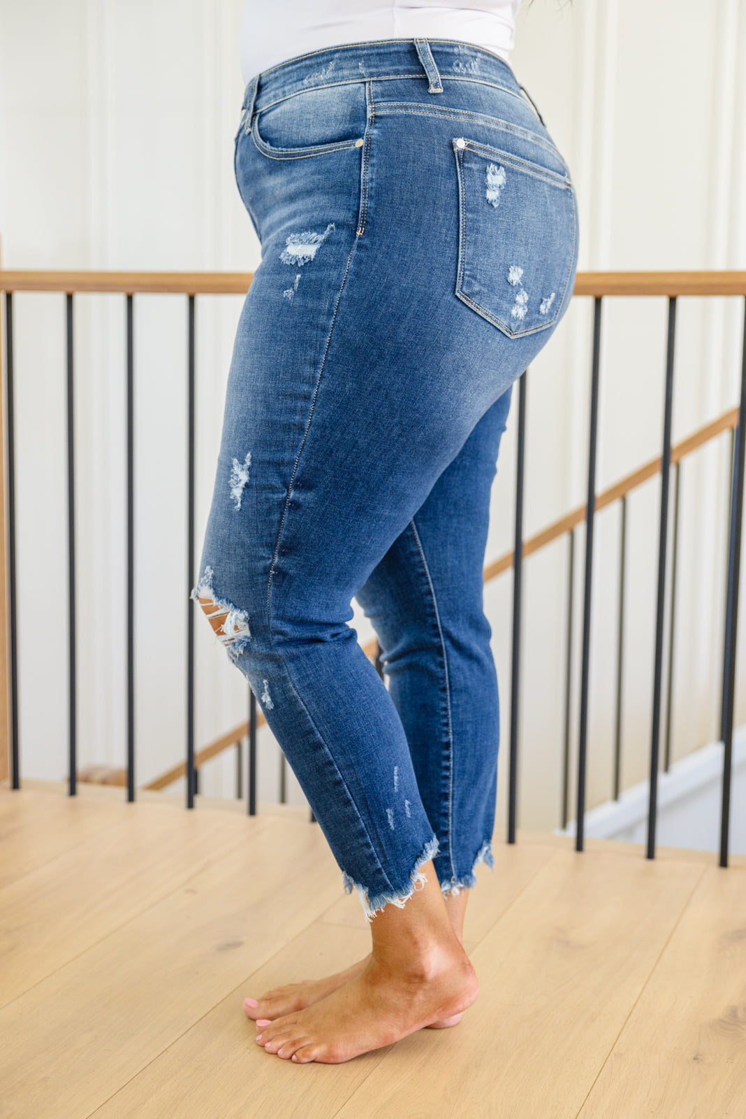 Tamara Mid Rise Raw Hem Jeans - 9/20/2022