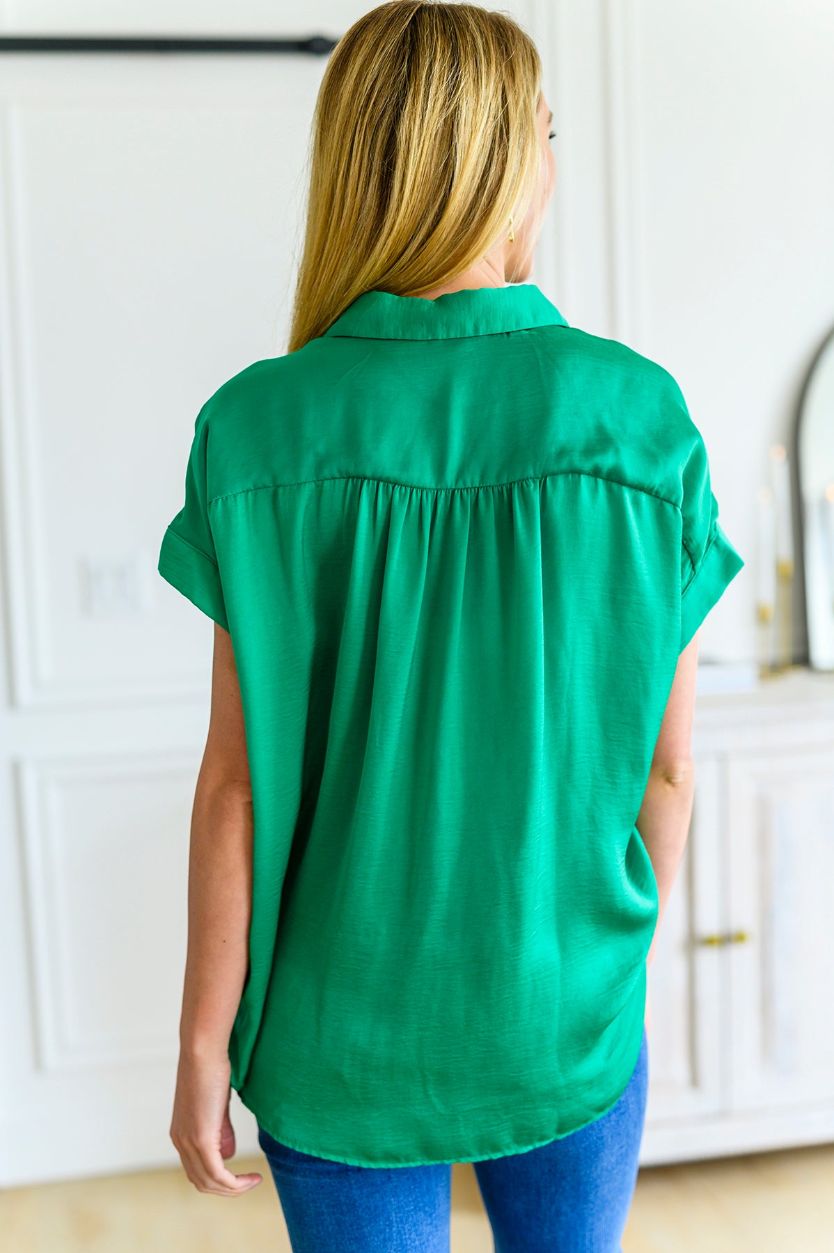 Working On Me Top in Kelly Green - 5/4/2023